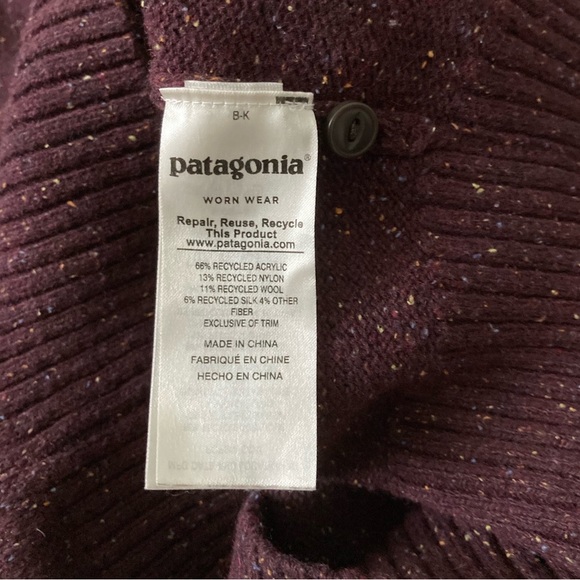 [Patagonia] Off Country Hoody in Speckled Dark Ruby Small - Picture 9 of 9
